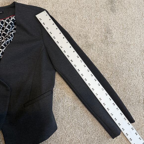 Mario Serrani large open front asymmetrical jacket blazer C1 2375 - Picture 6 of 13